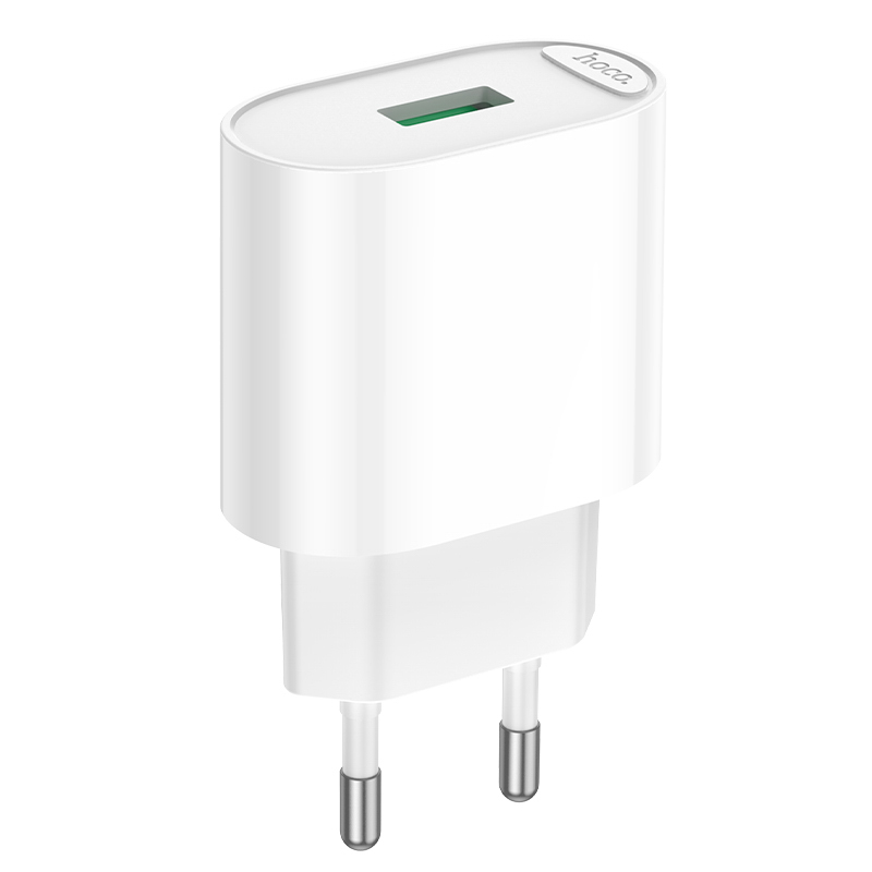 hoco. Зарядное устройство модель C109A, USB-A QC 20W, цвет: белый - #1