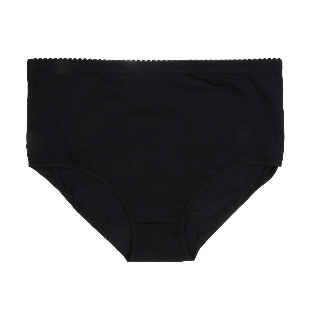 GALANTE Трусы женские макси с высокой талией, р.56, 95%хлопок, 5%спандекс, черный, НБ25-13 - #1