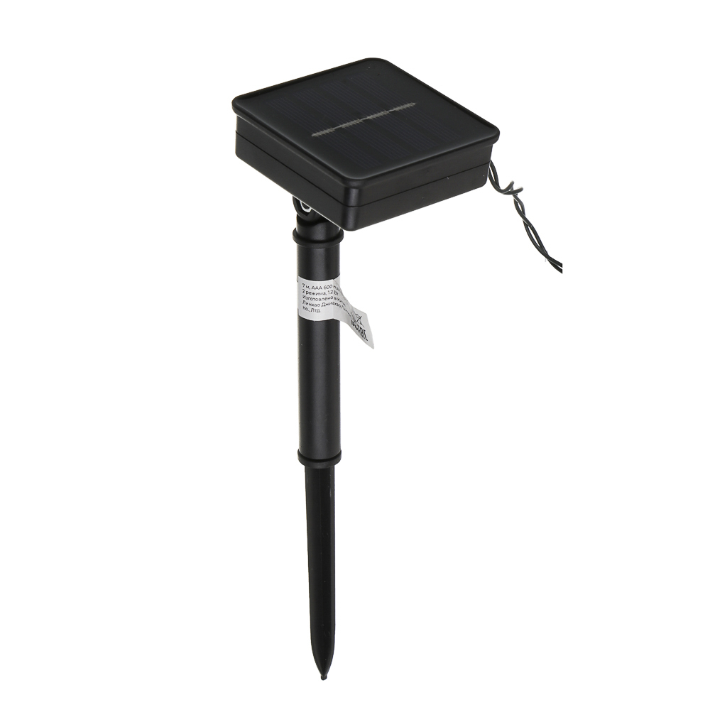 Гирлянда на солн. батар. тм INBLOOM Бабочки,7м, 25LED, шампань, AAA 600mAh Ni-MH, 2 реж., ABS,PVC,PS - #4