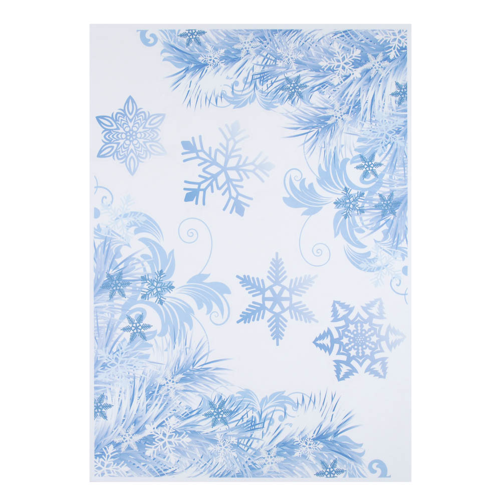 СНОУ БУМ Наклейка декоративная "Снежинки", 47x33 см, ПВХ - #1