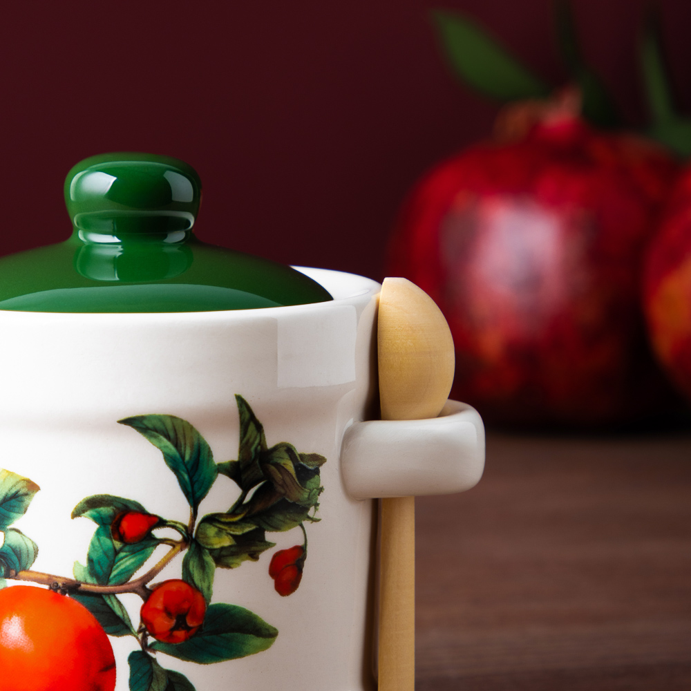 MILLIMI Гранат Сахарница, 320мл, керамика, бамбук - #9