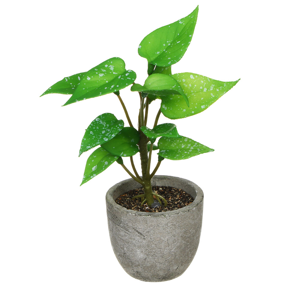 LADECOR Цветок искусственный в кашпо, 6х15 см, целлюлоза, PU, пластик, 2 дизайна - #2