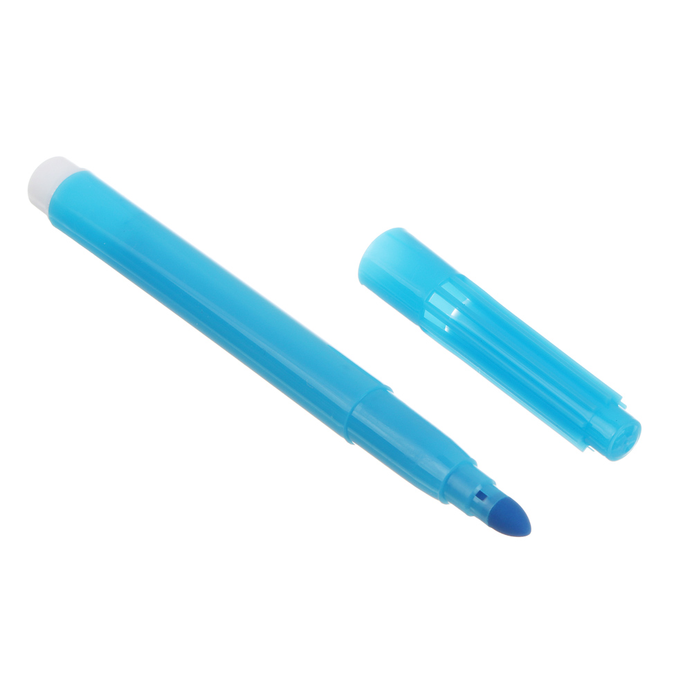 Фломастеры 12цв. FLOMIK утолщенные, 14см, D=1см, наконечник 3мм, ПВХ - пенал - #4