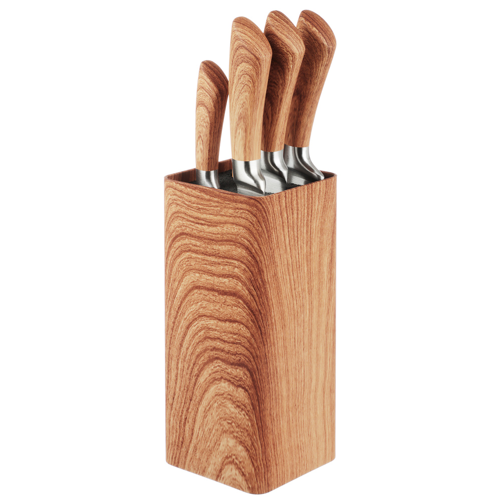 SATOSHI Роше Набор ножей кухонных 6пр, подставка с полипропиленовыми разделителями - #2