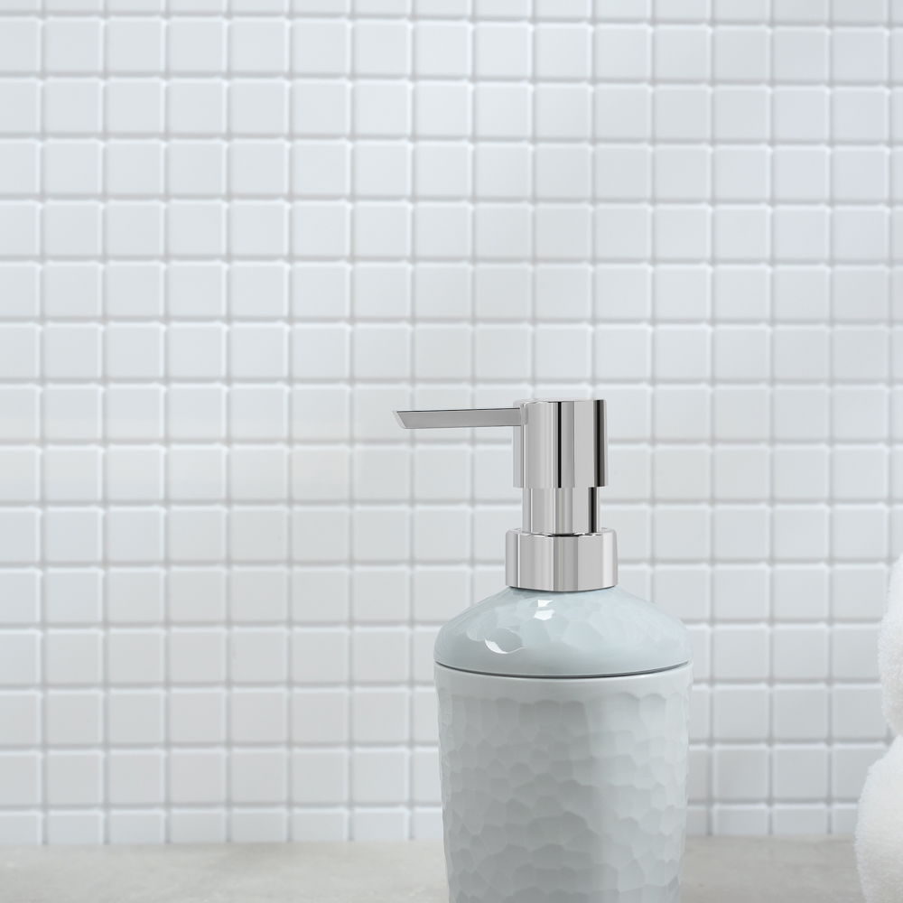 Диспенсер для мыла, Luna, 350мл, пластик, серый - #7