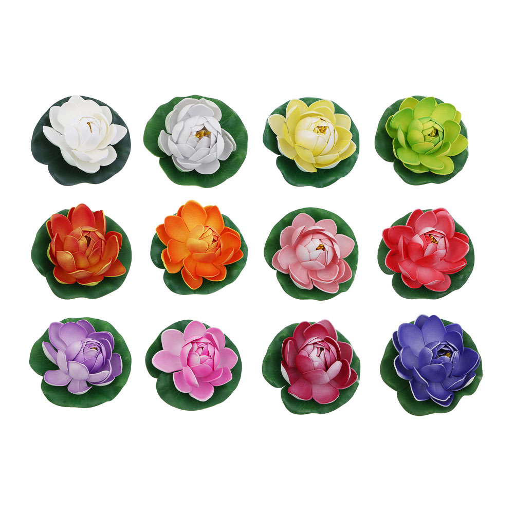 Кувшинка декоративная для пруда тм INBLOOM, d10.5 см, ПВХ - #1