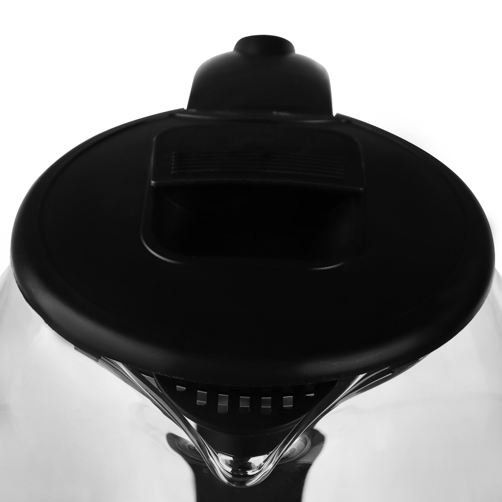 Чайник электрический, 1,8 л, 1500 Вт, стекло, черный (без подсветки) - #11