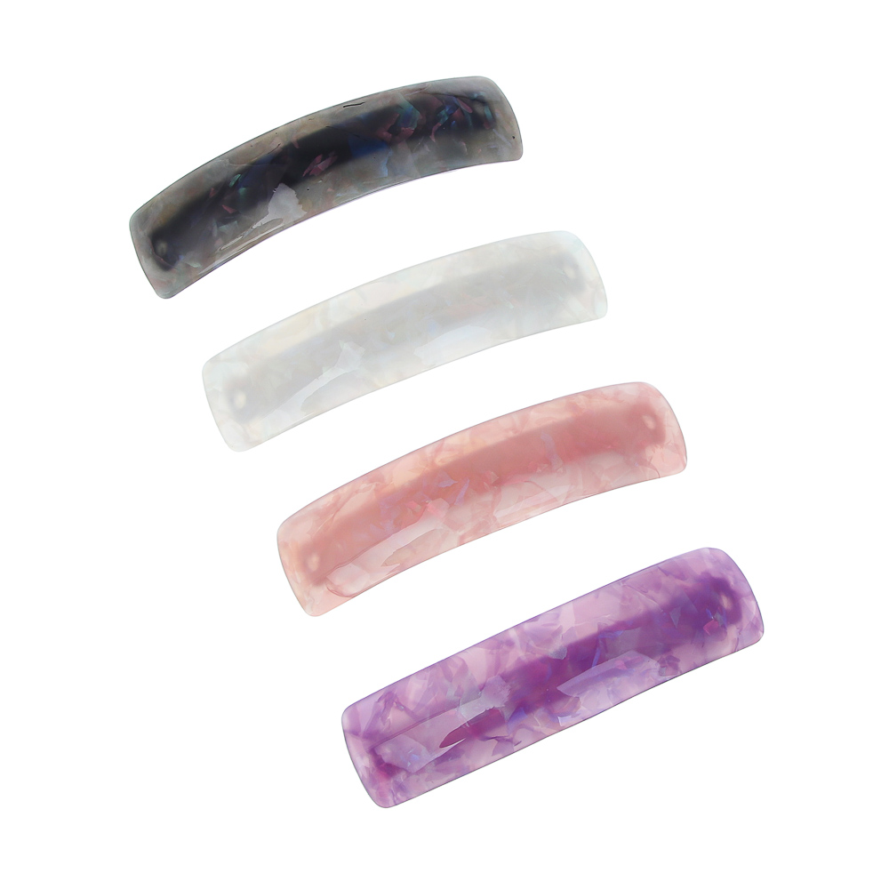 ЮНИLOOK Заколка-автомат для волос, 10,5х2,5см, акрил, металл, 4 цвета, ACS25-8 - #1