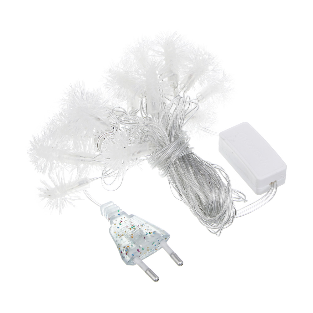 СНОУ БУМ Гирлянда эл. вьюн 4м, 20LED, мульти в диоде/RGRB, перелив, ПВХ прозрачный, 220В - #2