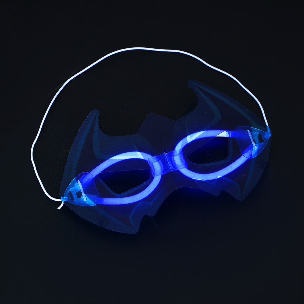 СНОУ БУМ Маска неоновая, 18-20х9-12 см, пластик, 4 дизайна - #9