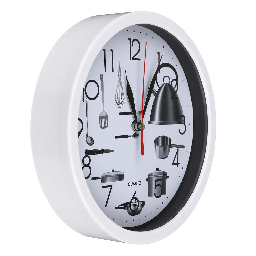 LADECOR CHRONO Часы настенные круглые, 19,5 см, пластик, стекло, Кухня, 1хАА - #2