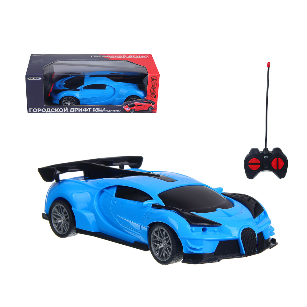 ИГРОЛЕНД Машина радиоуправляемая "Городской дрифт", 4-канальный пульт, 5АА,PP, 21,5x9,5x7 см, 2 диз - #1