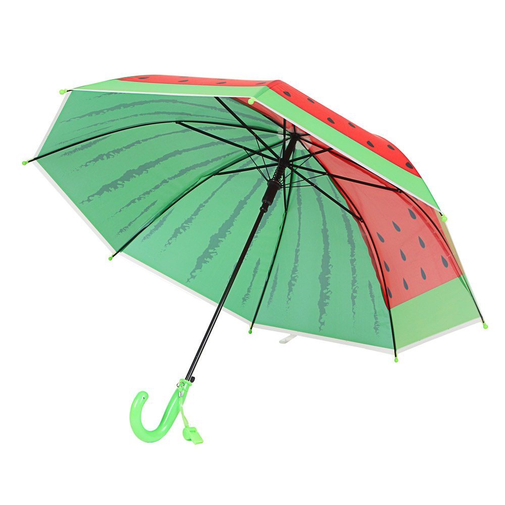 Зонт-трость детский, сплав, пластик, ПВХ,  длина 47см, 8 спиц, 6 дизайнов,10598-7 - #3