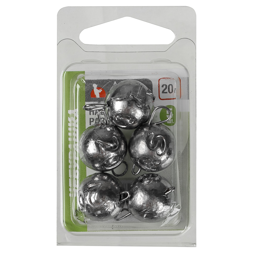 Набор чебурашек разборных тм AZOR FISHING,5шт,4г,6г,8г,10г,12г,14г,16г,18г,20,24г,10 видов - #20