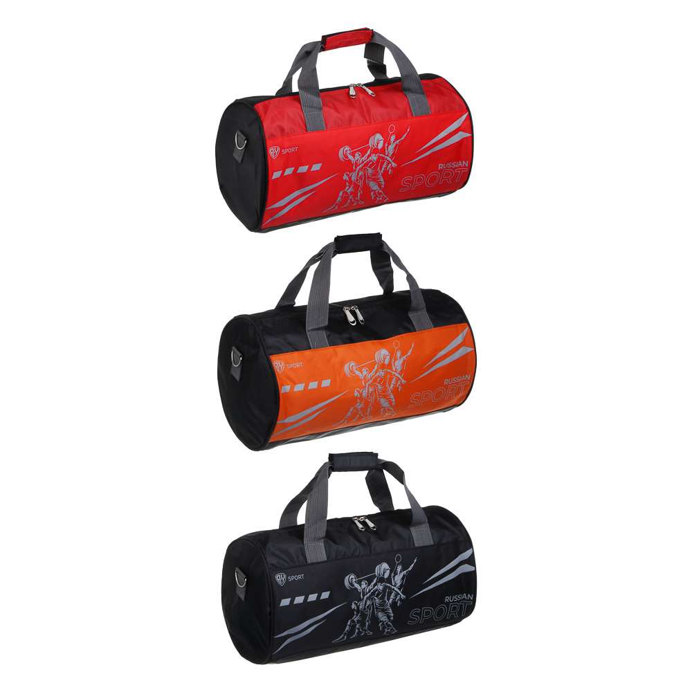 Сумка спортивная тм BY SPORT, 42x22x22см, полиэстер 420D, ПВХ, 3 цвета - #1
