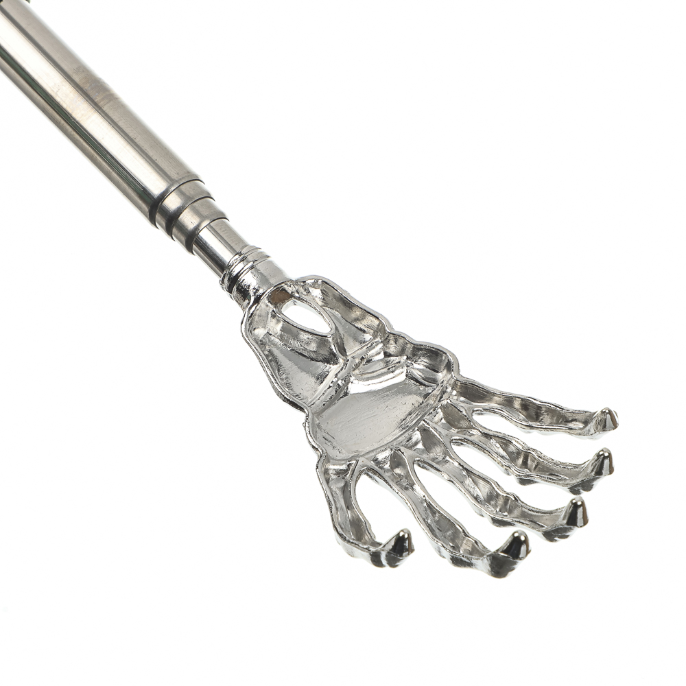 Чесалка для спины раздвижная металлическая 21-60см черная - #7