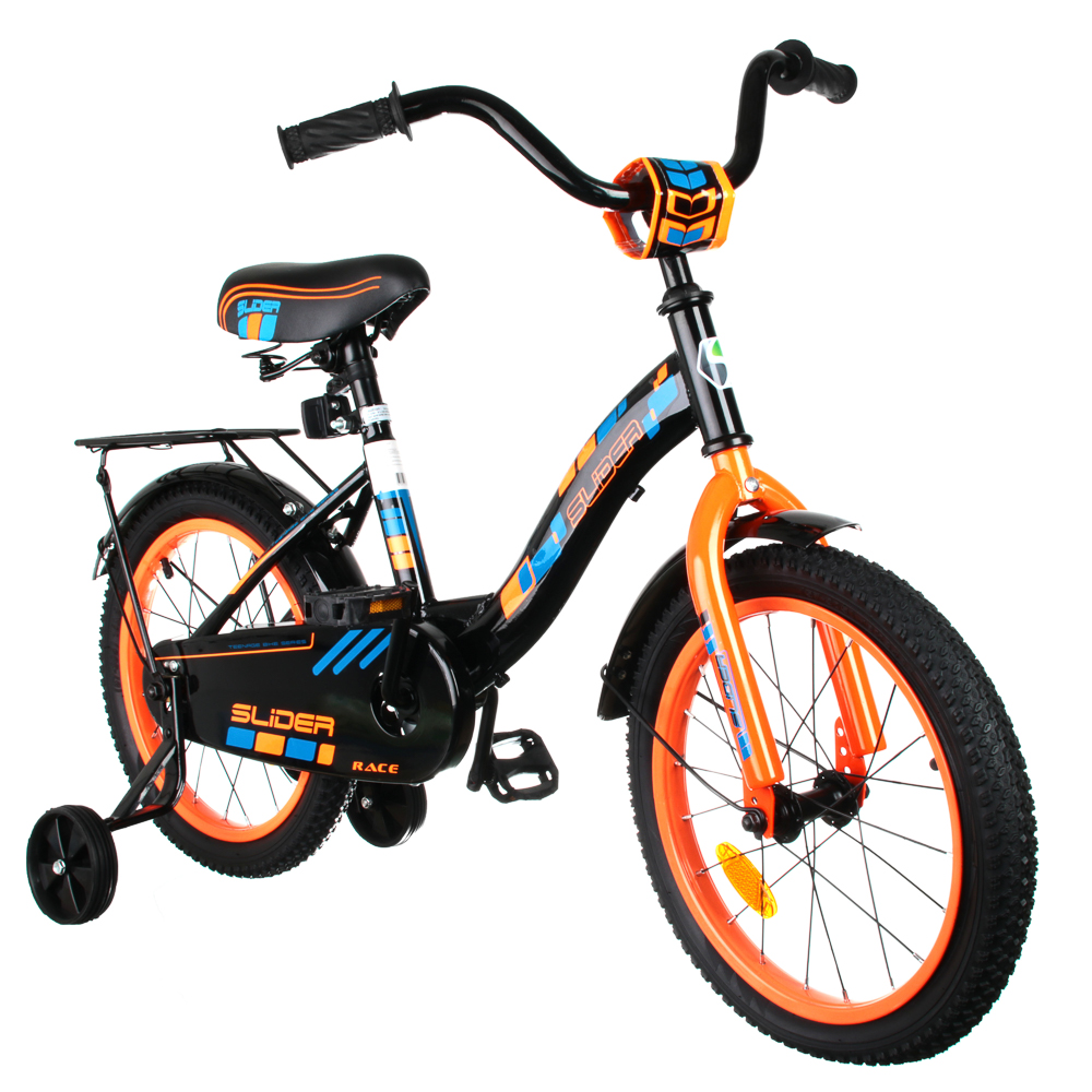 Велосипед детский двухколесный Slider 20", черно-оранжевый - #1