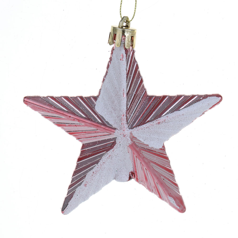 СНОУ БУМ Набор декоративных украшений "Звезды" 2шт, 9x3x9см, пластик, арт.2 - #1