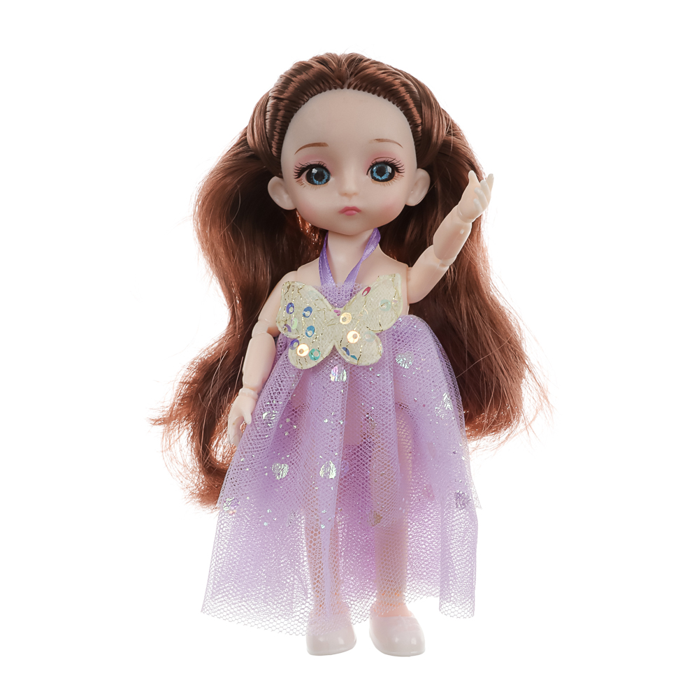 ИГРОЛЕНД Кукла шарнирная 15 см с аксессуарами, PP, ABS, PVC, 22х5,5х20 см, 4 дизайна - #33