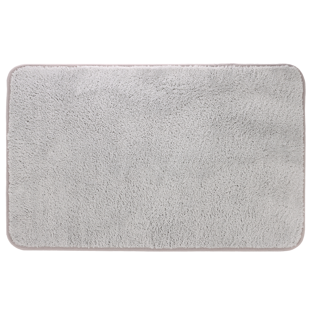 Коврик для ванной 50х80см PING, SMOKE6, светло-серый, полиэстер, SWM-4014-LGR-B - #1