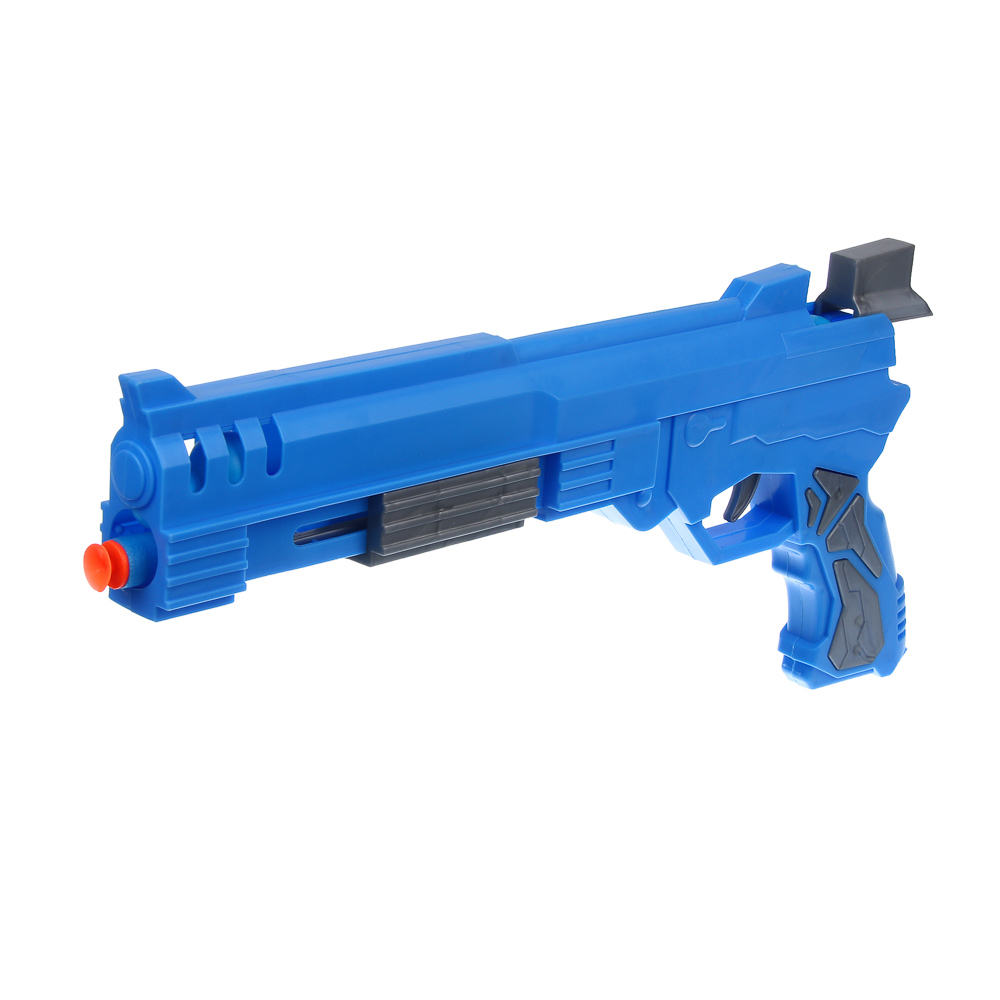 ИГРОЛЕНД Пистолет с шариками и пулями, ABS, PP, EVA, 37х3,5х24 см, 2 диз - #5
