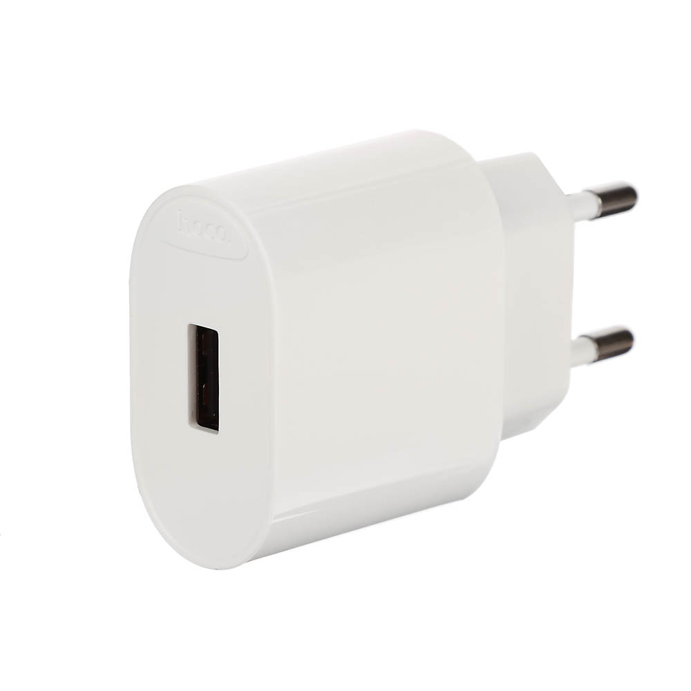 hoco. Зарядное устройство модель C109A, USB-A 10.5W, цвет: белый - #11