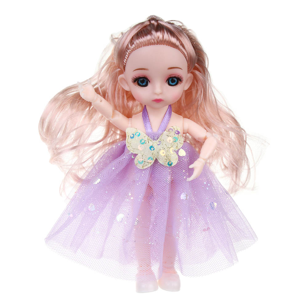ИГРОЛЕНД Кукла шарнирная 15 см с аксессуарами, PP, ABS, PVC, 22х5,5х20 см, 4 дизайна - #8