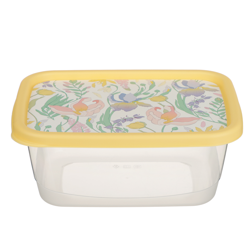 Ботаника Контейнер для продуктов прямоугольный 0,85л, пластик, 3 цвета - #4