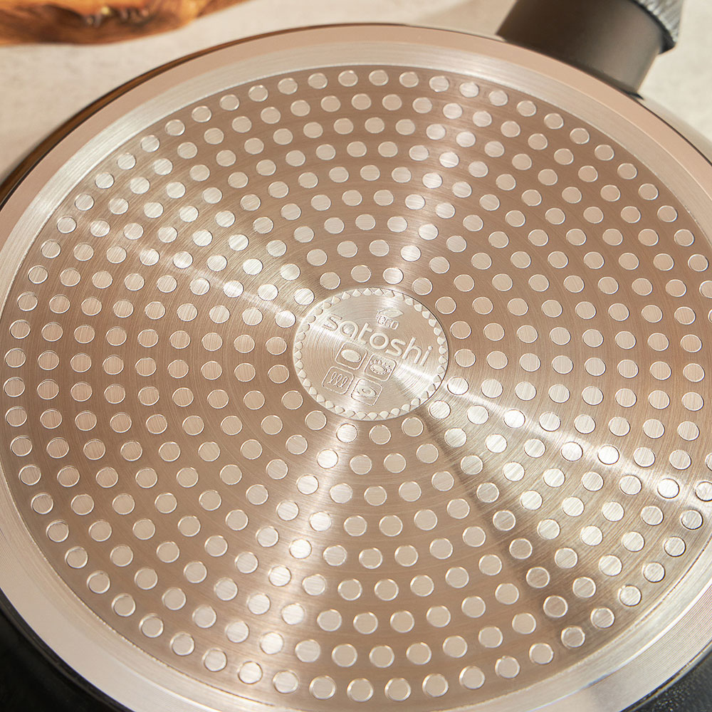 SATOSHI Карбон Сковорода литая d26см, антипригарное покрытие Мрамор, индукция - #12