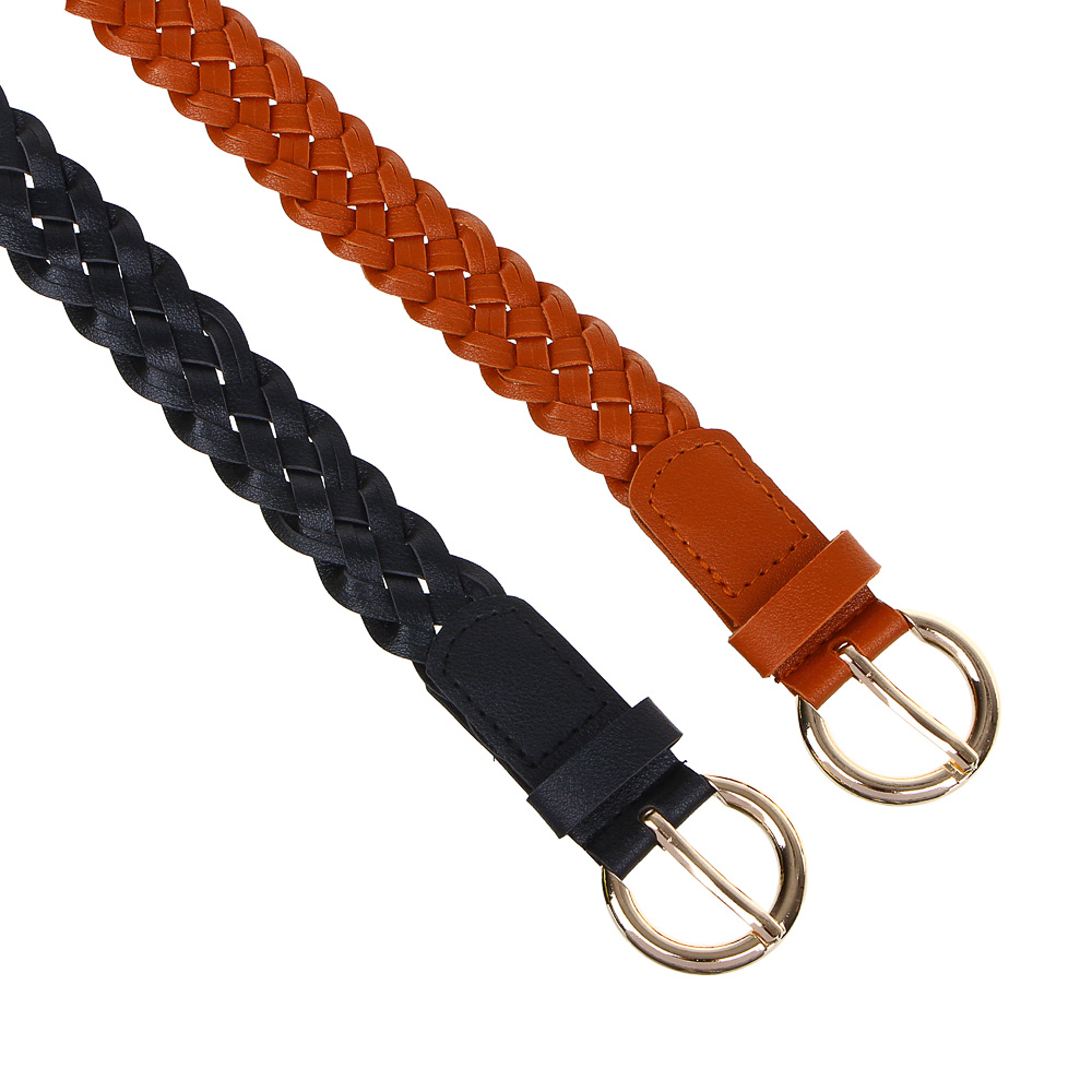 ЮL Ремень женский, ПУ, сплав, ширина 2,4см, длина 105см, 2 цвета, РЖ20-5 - #1