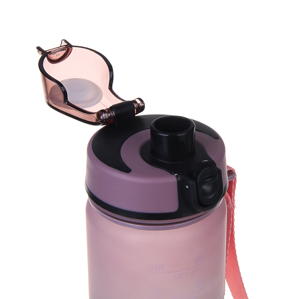 SILAPRO MAX Бутылка спортивная с замком, ULTIMATE GREY -ELDERBERRY, 550мл, РС - #6