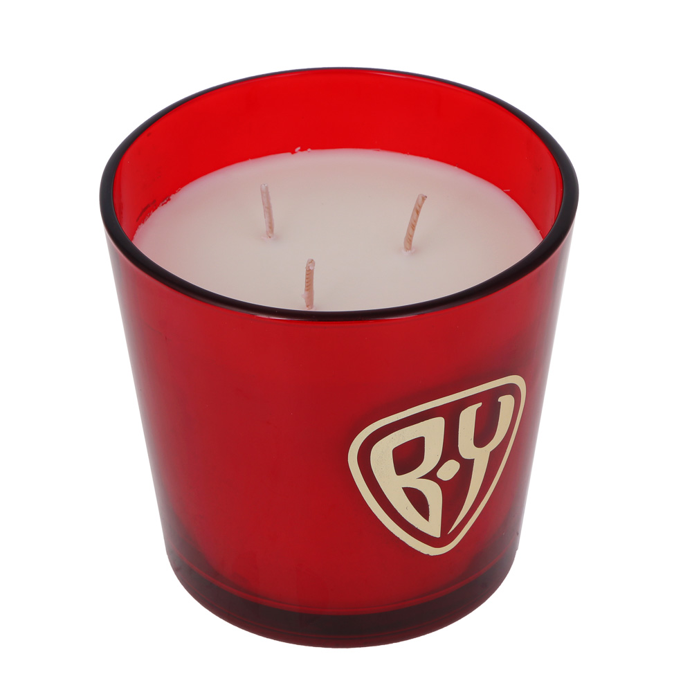 BY Свеча ароматическая, в стеклянном подсвечнике, 13,5x13,5x12,6 см, 710 гр, Spiced Pomegranate - #3