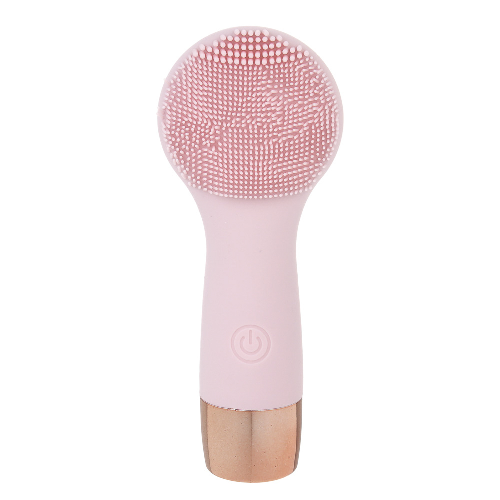 LEBEN Массажер для лица силиконовый, 2xAAA (не в компл.), влагозащита IP6, розовый - #1