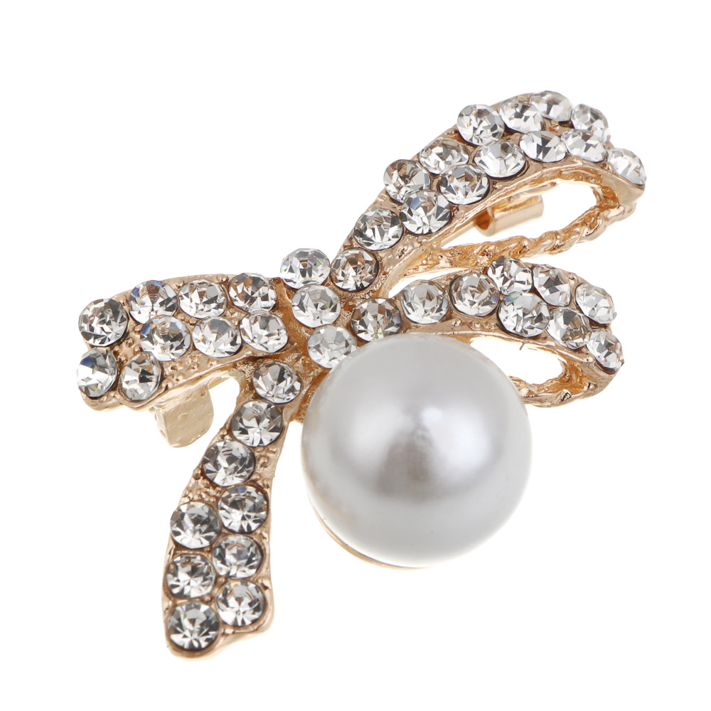 Брошь бантик, птица, сплав, БЖ25-24 - #2