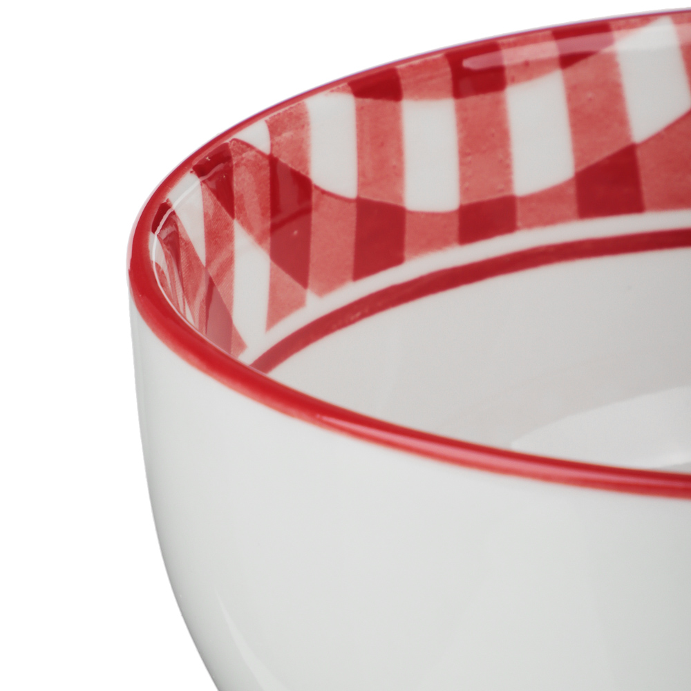 Салатник Черри тм MILLIMI, 14,3см, фарфор, белый - #3