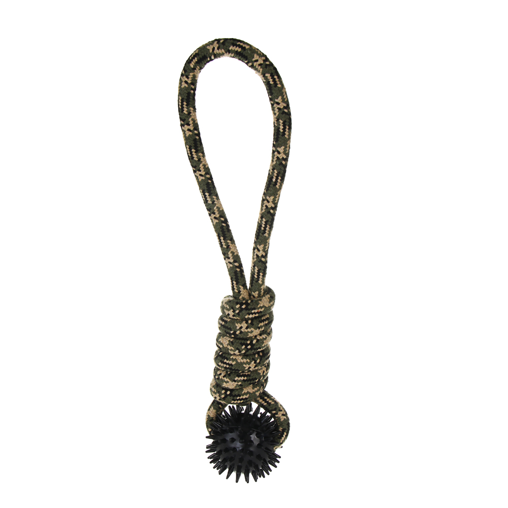 Игрушка для собак тм VETTA, грейфер, хаки, хлопок, ТПР, 35см - #1