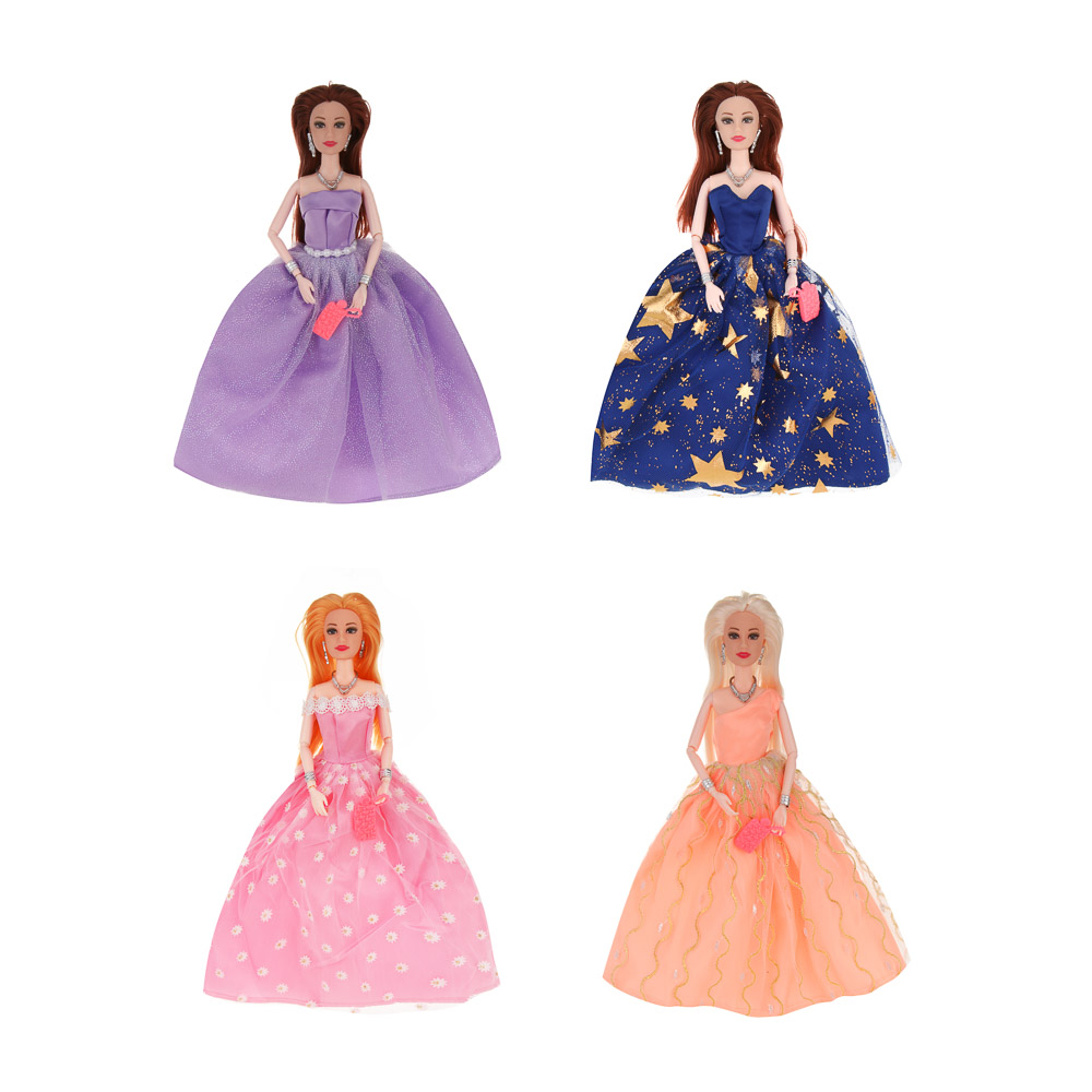 Кукла шарнирная в пышном платье, 29 см, пластик, PVC, тм ИГРОЛЕНД - #2