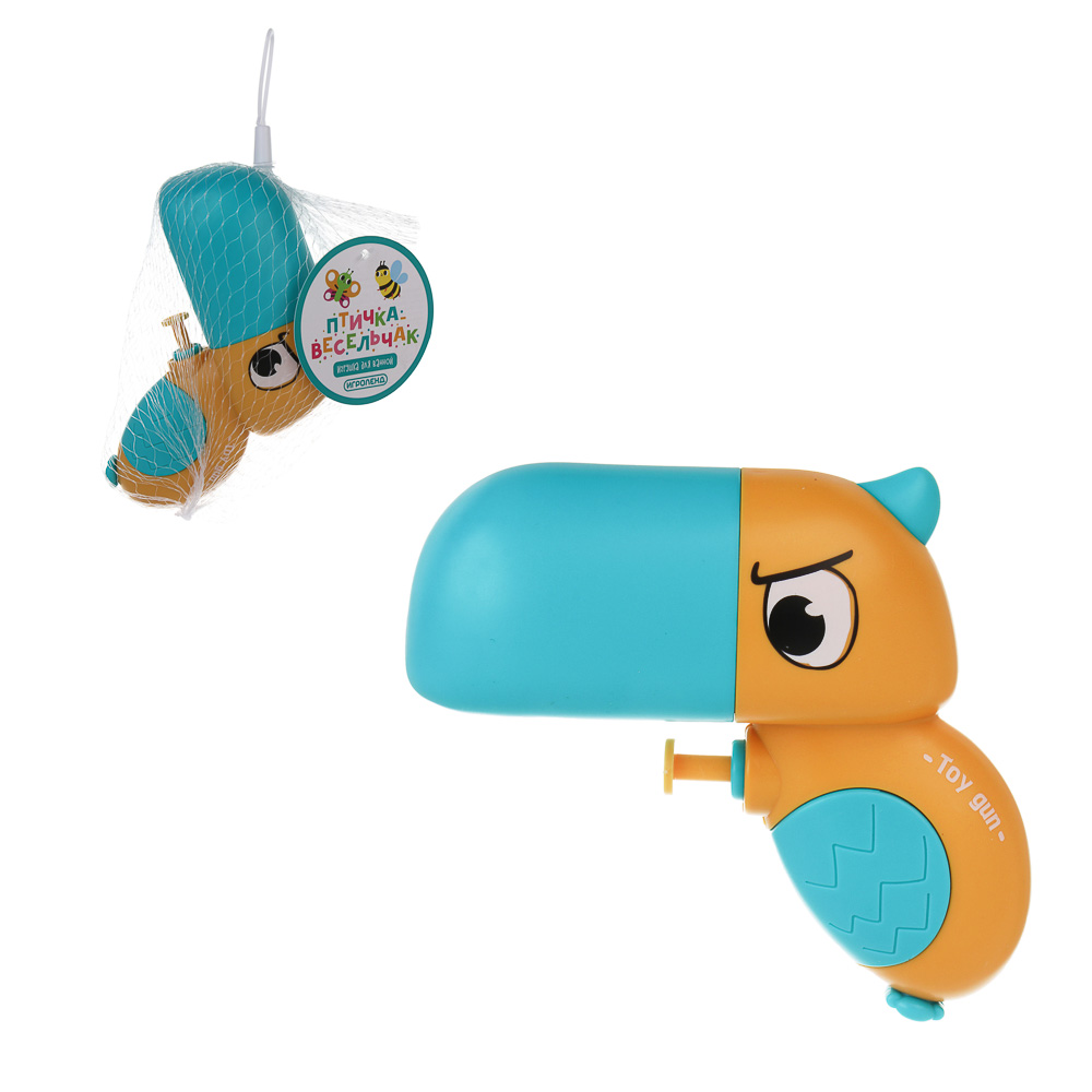 Игрушка для ванной ИГРОЛЕНД "Птичка весельчак", ABS, 12х10х4,3см, 6 дизайнов - #1