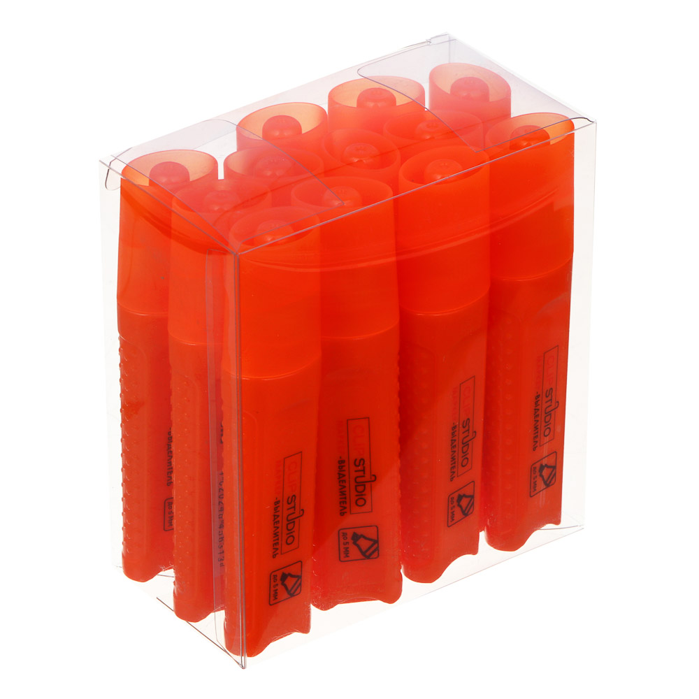 ClipStudio Маркер-выделитель оранжевый, плоский корпус, скошенный наконечник - #5