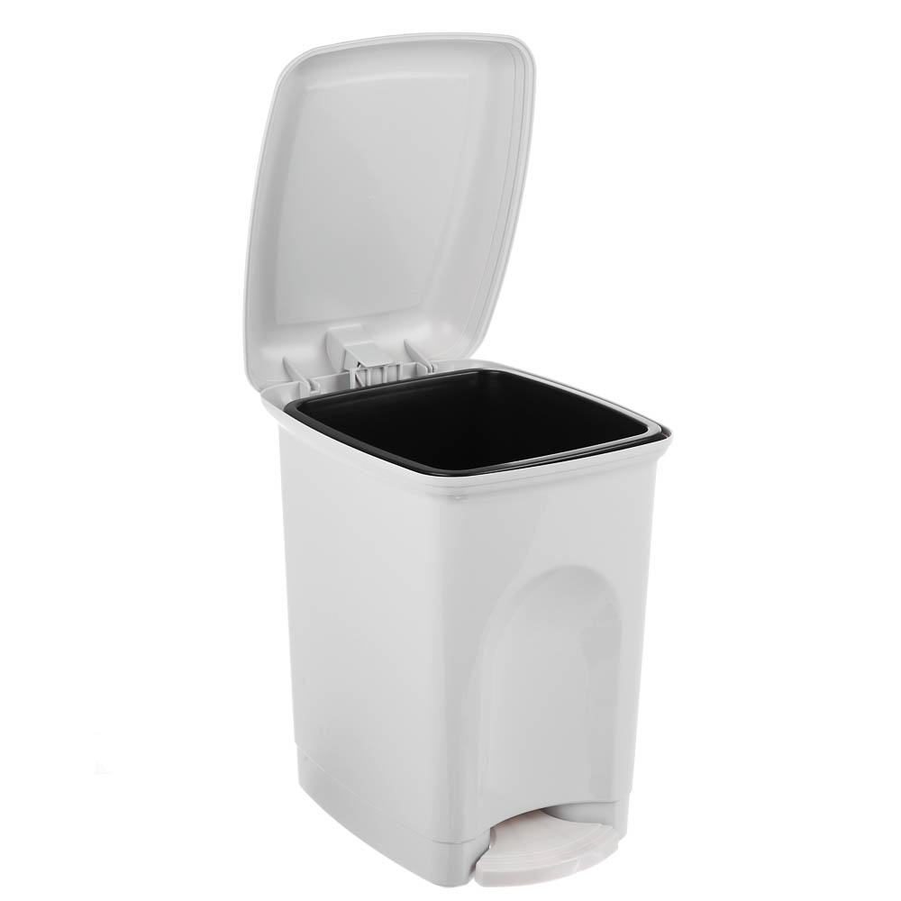 Контейнер для мусора с педалью, 7л, 19,5х23,5х28 см, цвет светло-серый - #2