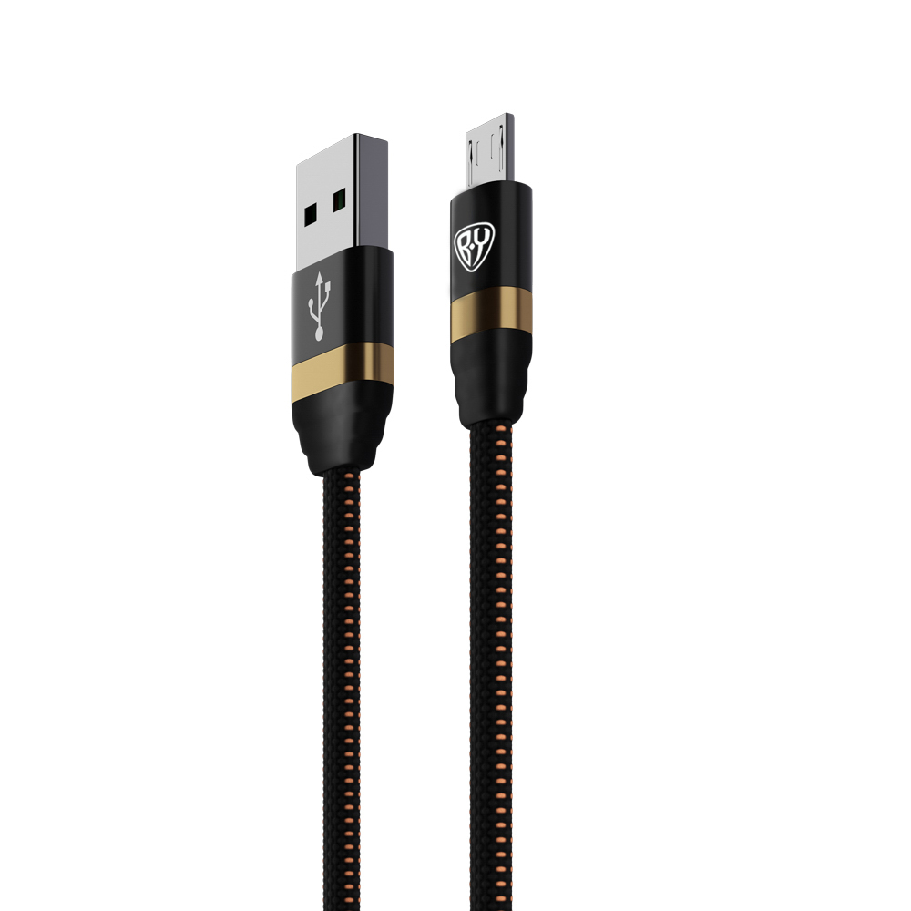 FORZA Кабель для зарядки Элегант Micro USB, 1м, 2А, тканевая оплётка, 4 цвета - #3