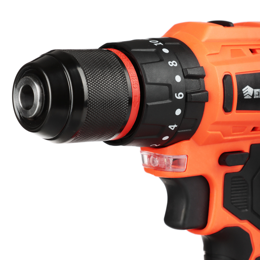 ЕРМАК Дрель-шуруповерт на АКБ, Бесщет., удар, 20В-2,0А Li-ion (1шт), з/у, мет.патр,45H*m, (ONE) - #2