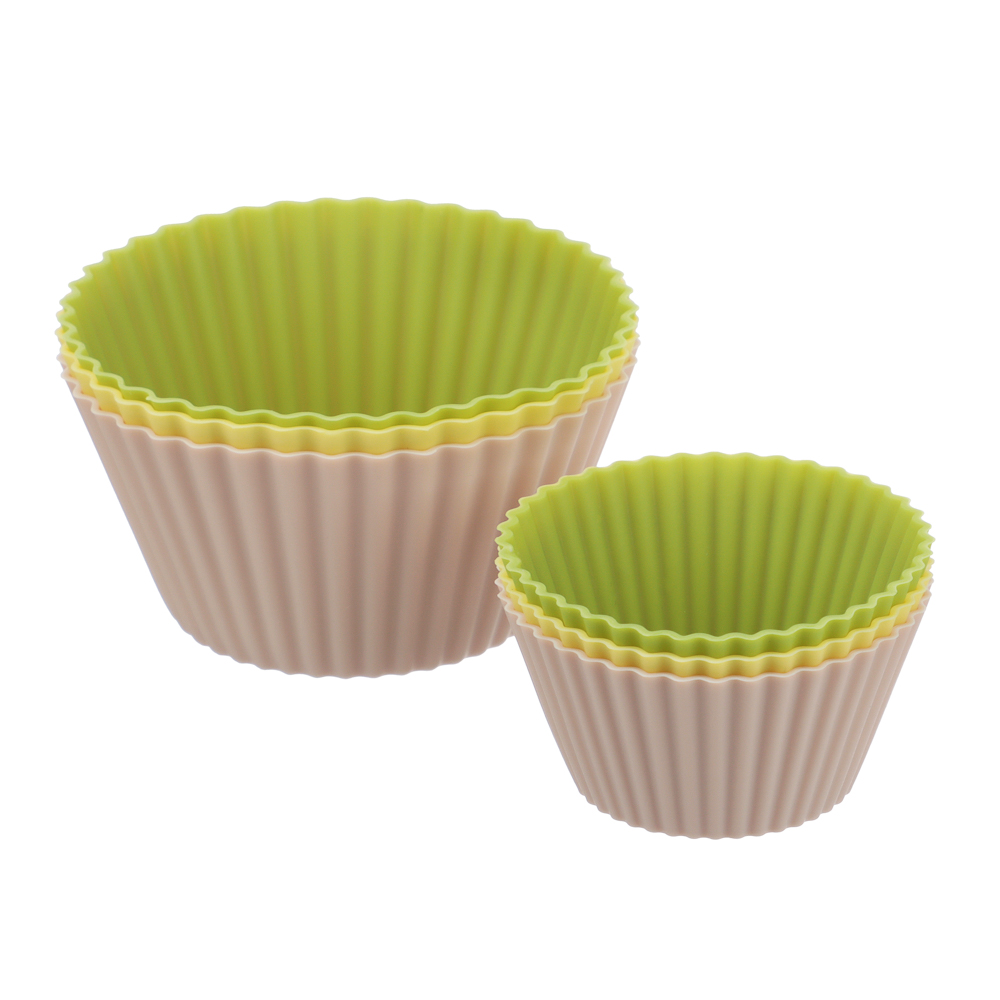 VETTA Набор силиконовых форм, 12шт, (7см; 5см), силикон, 3 цвета - #2