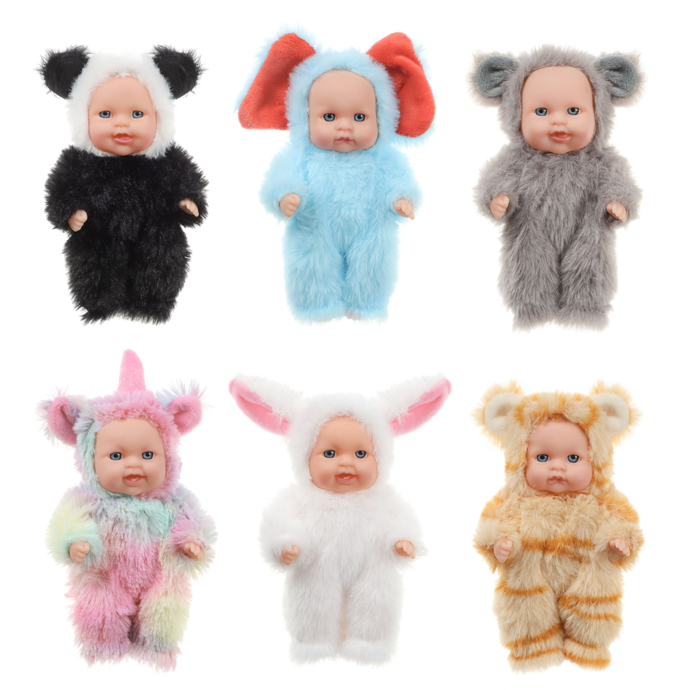 ИГРОЛЕНД Пупс в кигуруми 12 см, PVC, PP, полиэстер, 10,2х5х17 см - #1