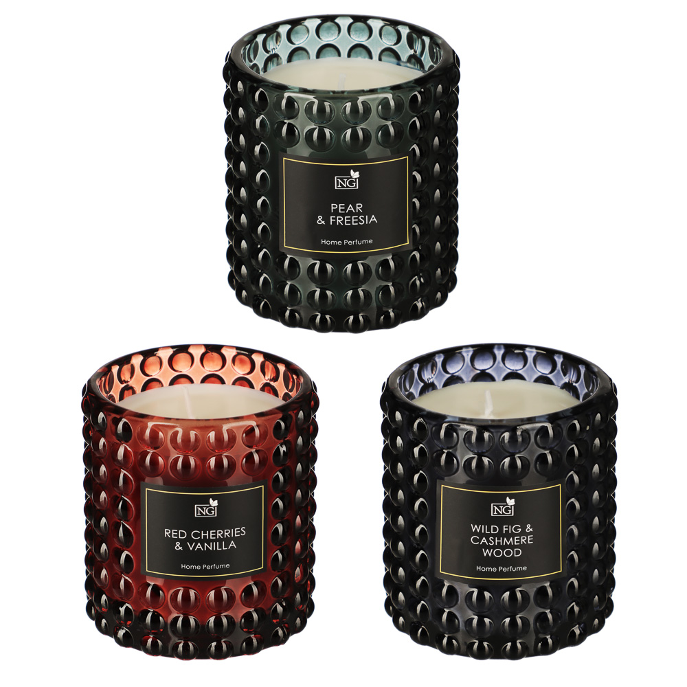 NEW GALAXY Ароматизированная свеча Home Perfume 175 гр. wild fig cash, pear&freesia, red cher&vanill - #1