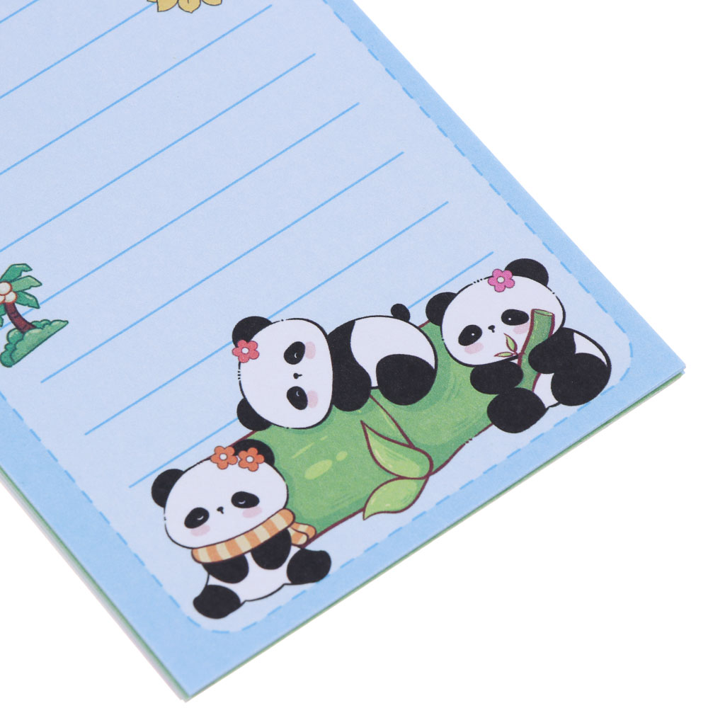 Записная книжка "Панда" 7х26см, с наклейками и брелоком, PET, бумага, 4 дизайна, шоу-бокс - #12