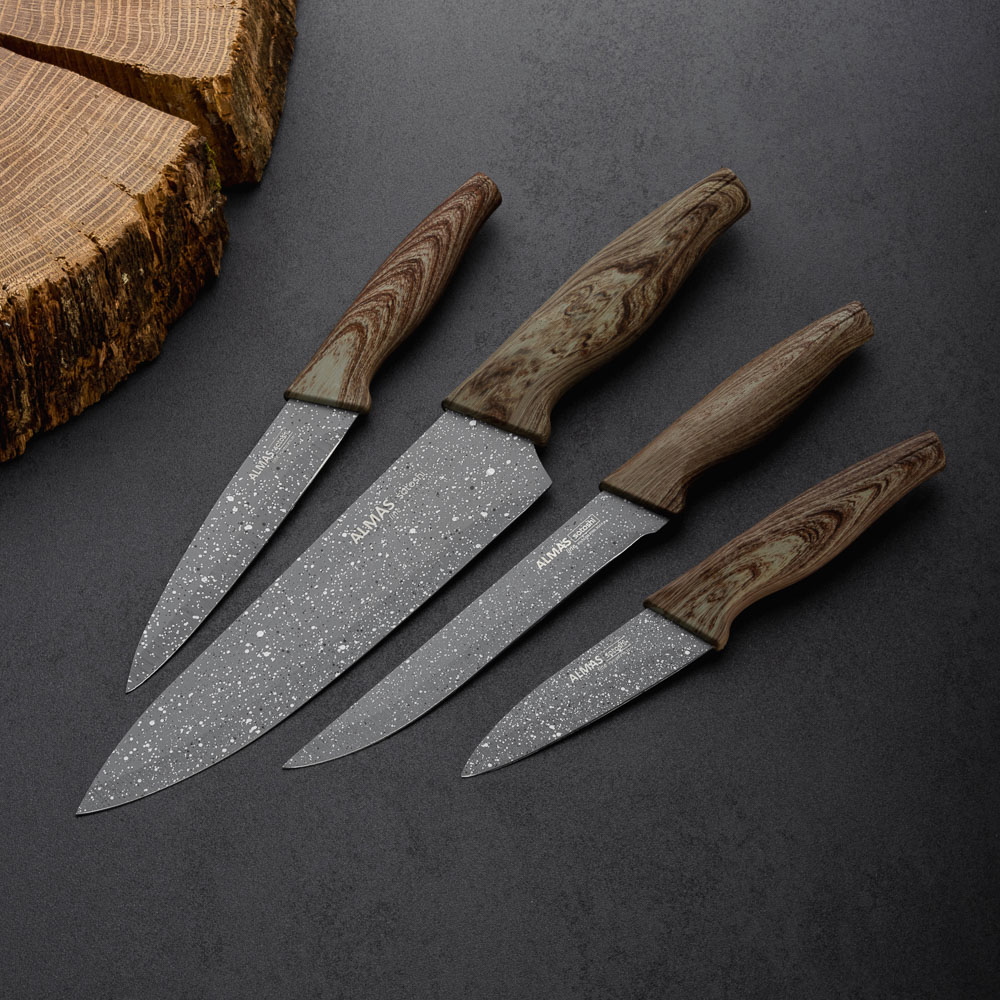 SATOSHI Алмаз Нож кухонный овощной 9см, нерж.сталь с антиналипающим покрытием - #6