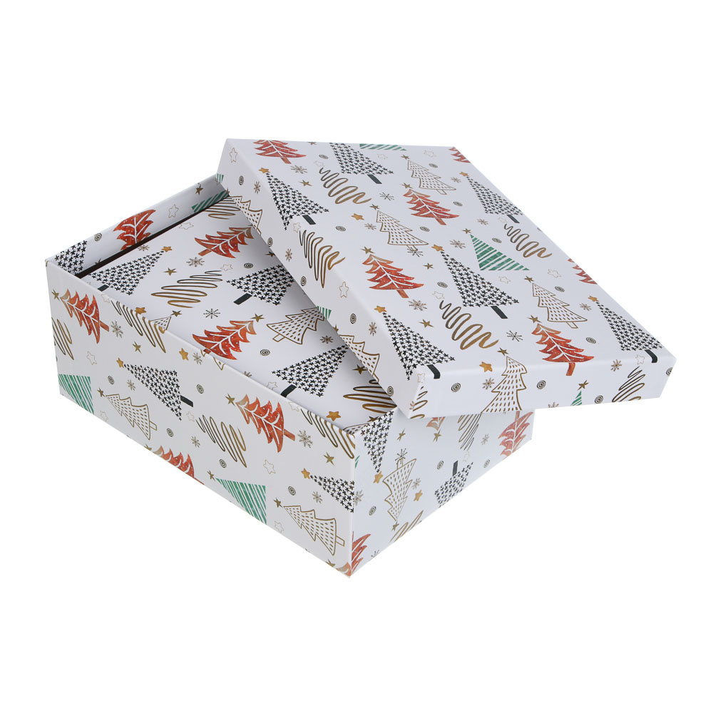 Набор подарочных коробок тм СНОУ БУМ, 3 размера 23x16x9,5см, 21x14x8см, 19x12x6,5см, картон, 3 диз. - #4