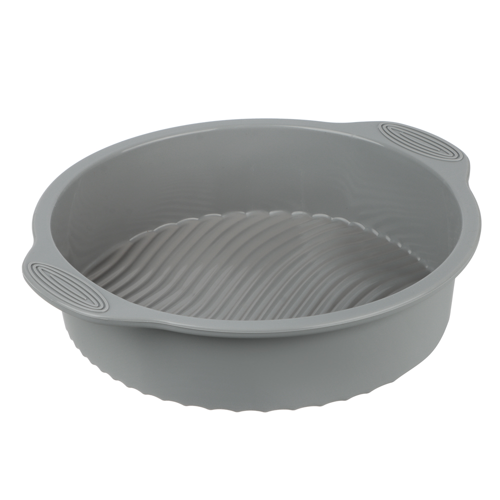 SATOSHI Форма для выпечки с ручками, круглая, 28х5,5см, силикон - #2