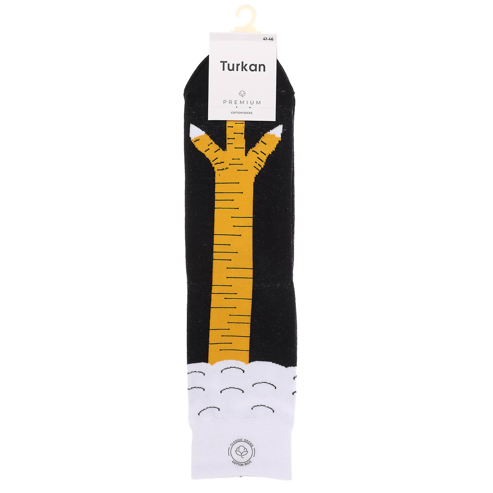 Носки универсальные с рисунком, тм Turkan, р. 41-46, 90%хлопок, 8% п/а, 2%лайкра,разноцветные - #4